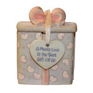 Vtg Precious Moments 2003 Trinket Box "A Moms Love Is The Best Gift Of All"